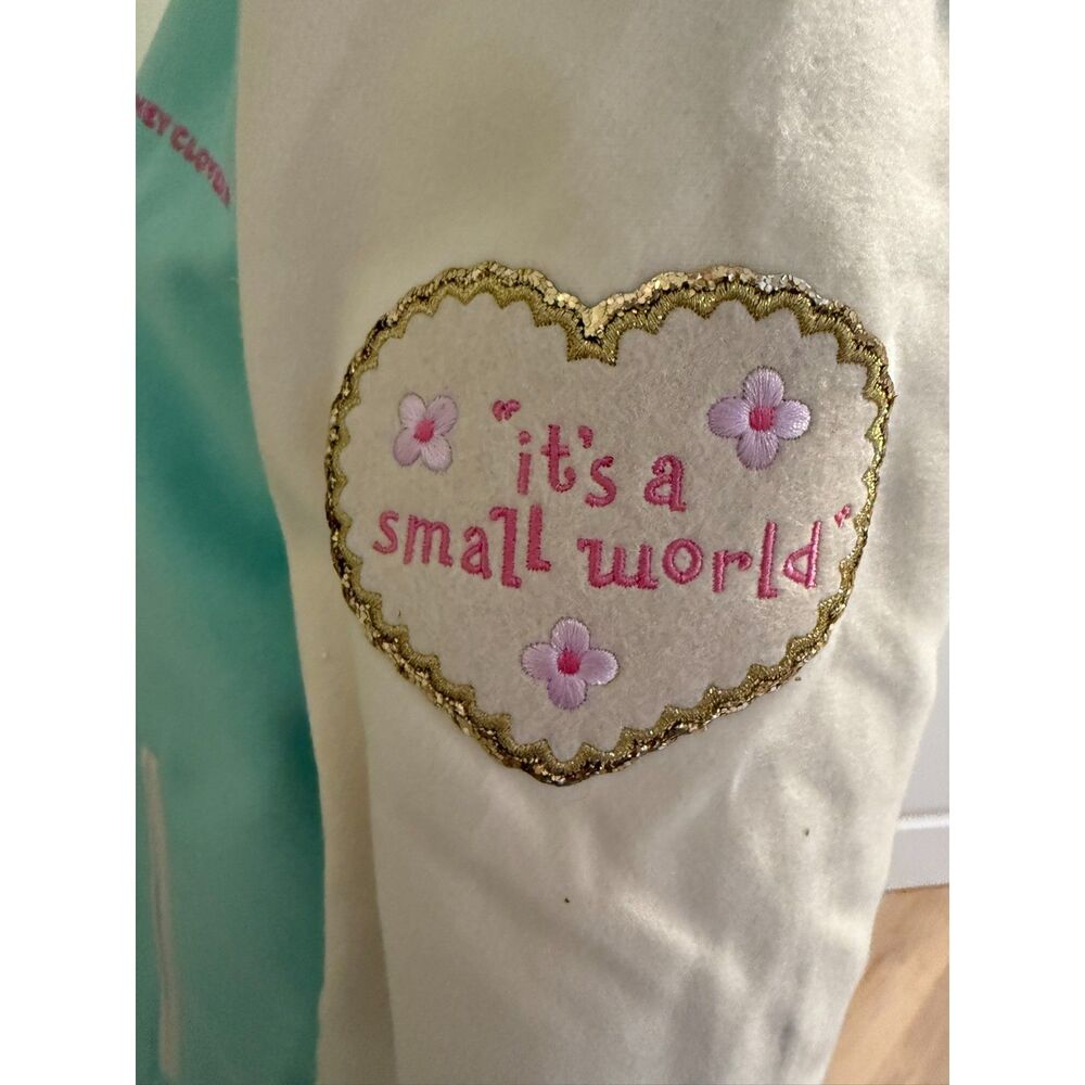 WDW Parks Stoney Clover Lane "It's a Small World" Letterman Jacket- Size Medium - Picture 9 of 10